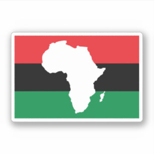 Sticker Drapeau panafricain du continent