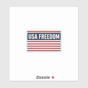 Sticker Drapeau patriotique de style USA Freedom Vector De