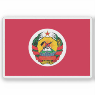 Sticker Drapeau présidentiel du Mozambique (1983-1990)