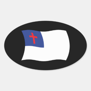Sticker Drapeau Religion Chrétienne