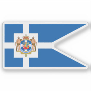 Sticker drapeau royal grec, Grèce (1863-1913)