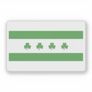 Sticker Drapeau Shamrock de Chicago