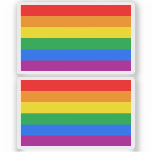Sticker Drapeau traditionnel LGBTQIA+ Pride (Devant)