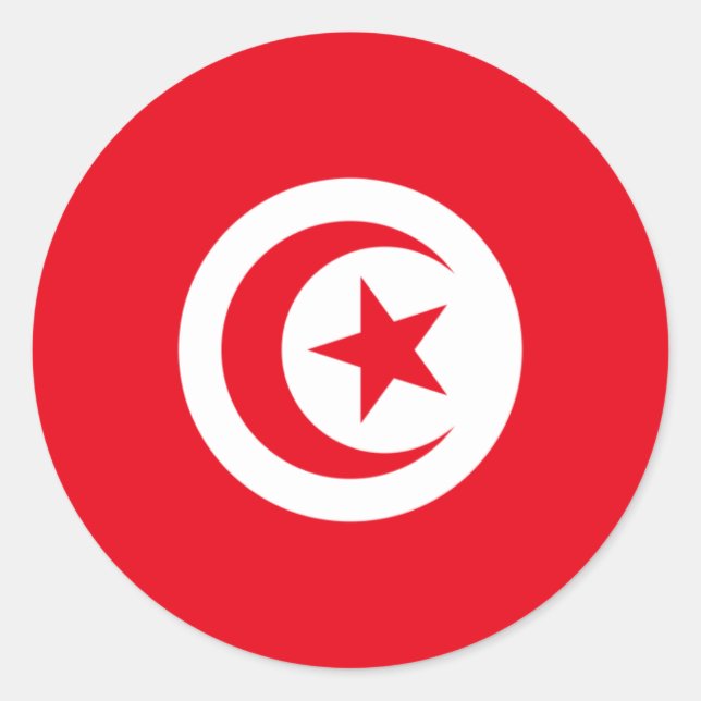 Sticker Drapeau Tunisie (Devant)