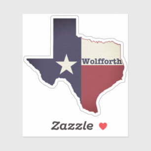 Sticker Drapeau Wolfforth Texas
