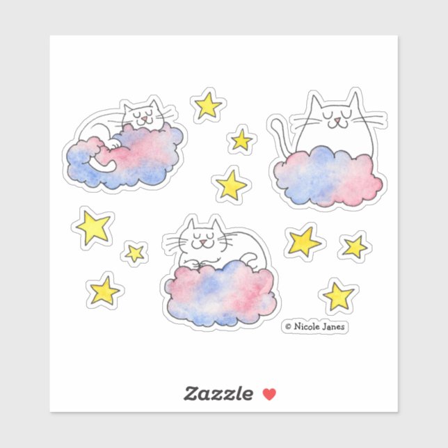 Sticker Dream Cats (Feuille)