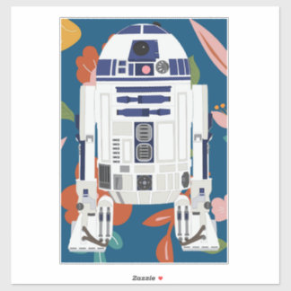 Sticker Droid floral