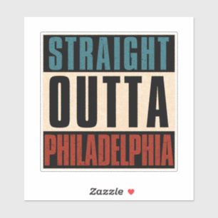 Sticker Droite en direction de Philadelphie Pennsylvanie P