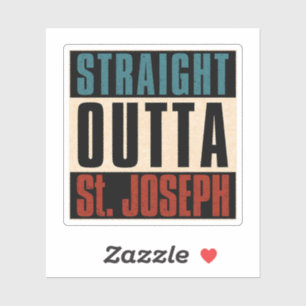 Sticker Droite en direction de St. Joseph Missouri MO