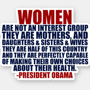 Sticker Droits des femmes Citation d'Obama