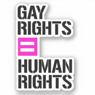 Sticker Droits des homosexuels égaux droits de l'homme