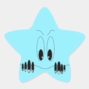 Sticker drôle avec yeux curieux - personnalisable