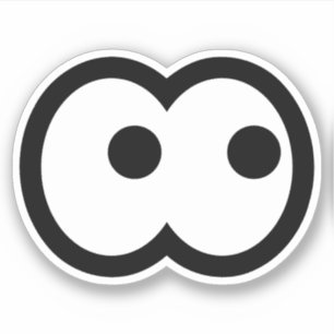 Sticker Drôle Cartoon Eyeball Vinyl