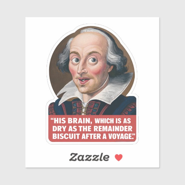 Sticker Drôle Citation colorée Clever Insult Humour (Feuille)