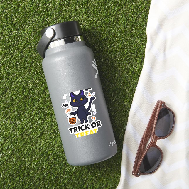 Sticker drôle costume de chat halloween cadeau halloween (HydroFlask Insitu)