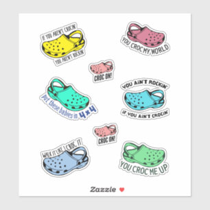 Sticker Drôle crocs citations stickerspack