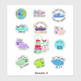 Sticker Drôle crocs citations stickerspack