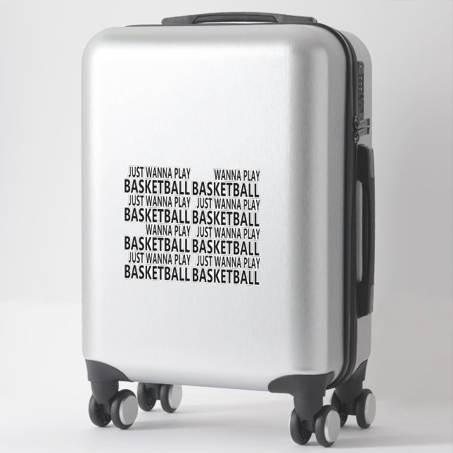 Sticker Drôle de dire à propos du joueur de basket (Sur valise)