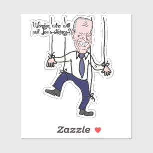 Sticker Drôle de la marionnette anti-Joe Biden