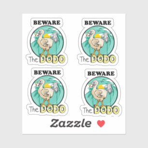 Sticker Drôle dodo de dessin animé