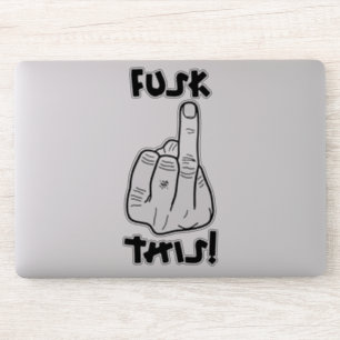 Sticker Drôle expression de frustration (fausse f-bombe) v