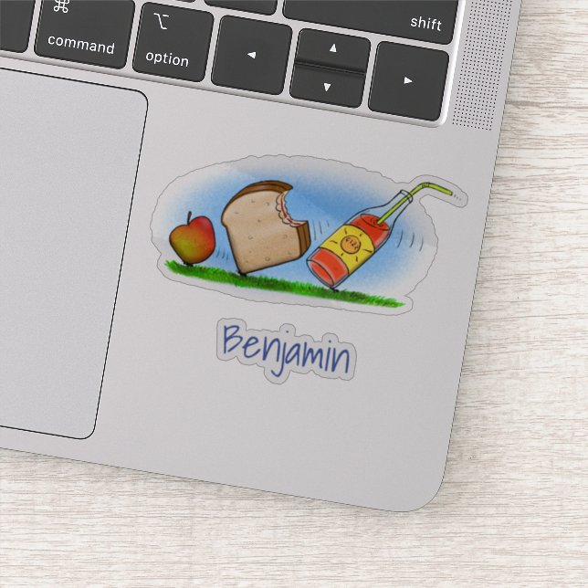 Sticker Drôle fourmis picnic dessin humour (Détail)