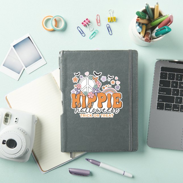 Sticker Drôle Halloween disant Hippie Halloween (Couverture iPad)