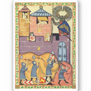 Sticker Dropping Rocks, Manesse de Codex du XIVe siècle