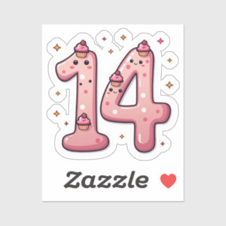 Sticker du 14e anniversaire