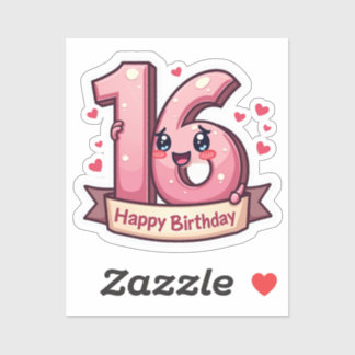 Sticker du 16e anniversaire