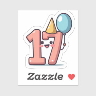 Sticker du 17e anniversaire