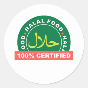 Sticker du certificat alimentaire halal