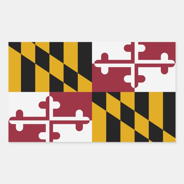 Sticker du drapeau de l'État du Maryland (Devant)