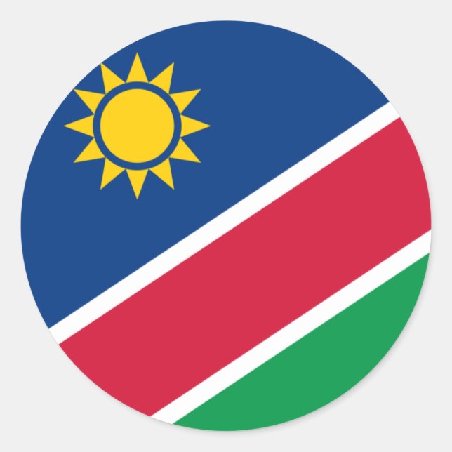 Sticker du drapeau de Namibie (Devant)