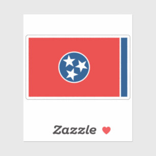 Sticker du drapeau d'état du Tennessee