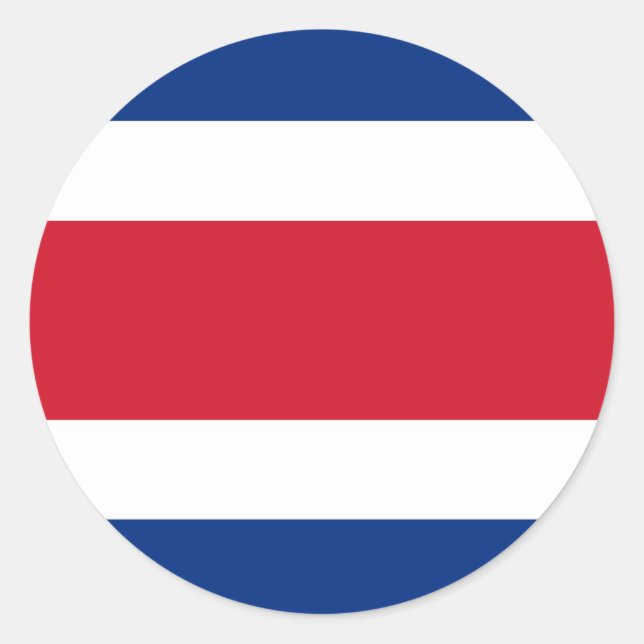 Sticker du drapeau du Costa Rica (Devant)