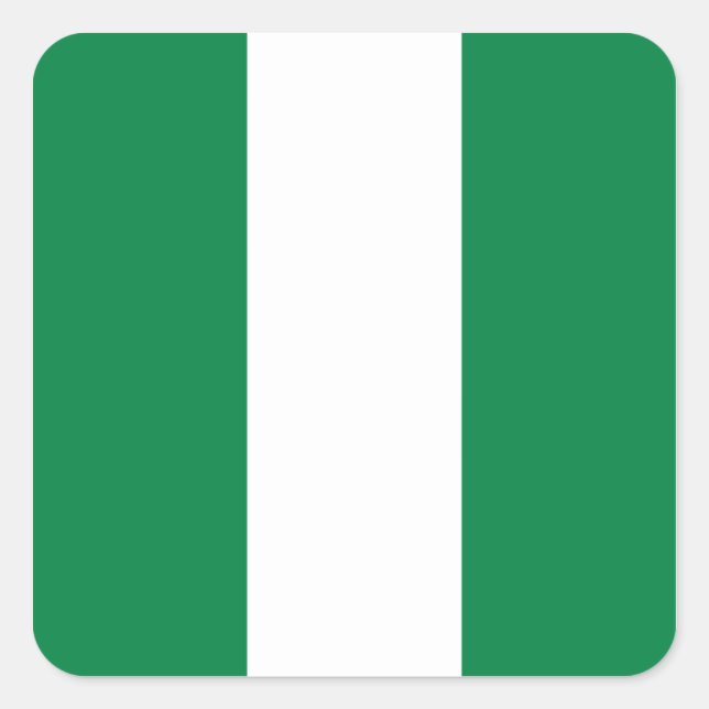 Sticker du drapeau du Nigeria (Devant)