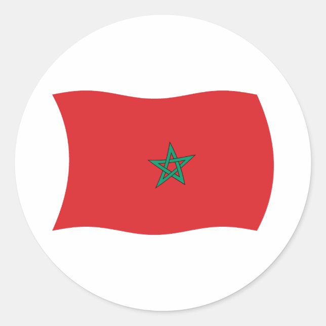 Sticker du drapeau marocain (Devant)