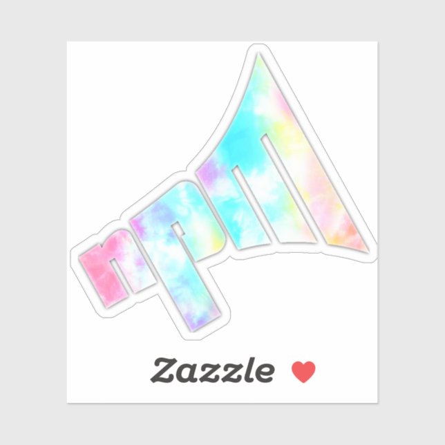 Sticker du logo à Cravate NPM (Feuille)