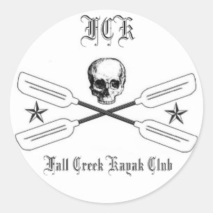 Sticker du logo de Fall Creek Kayak