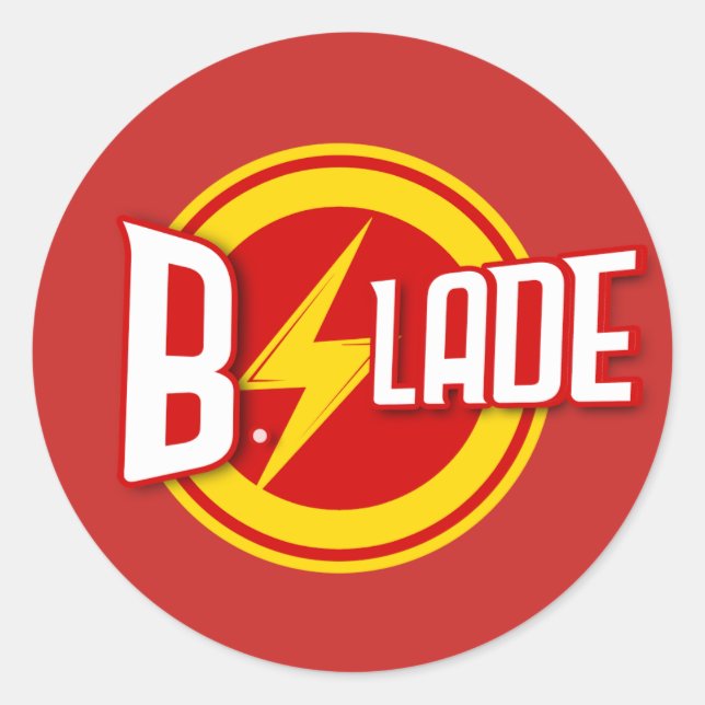 Sticker du logo du boulon à éclair B.Slade (Devant)