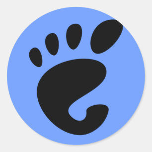 Sticker du logo GNOME Footprint