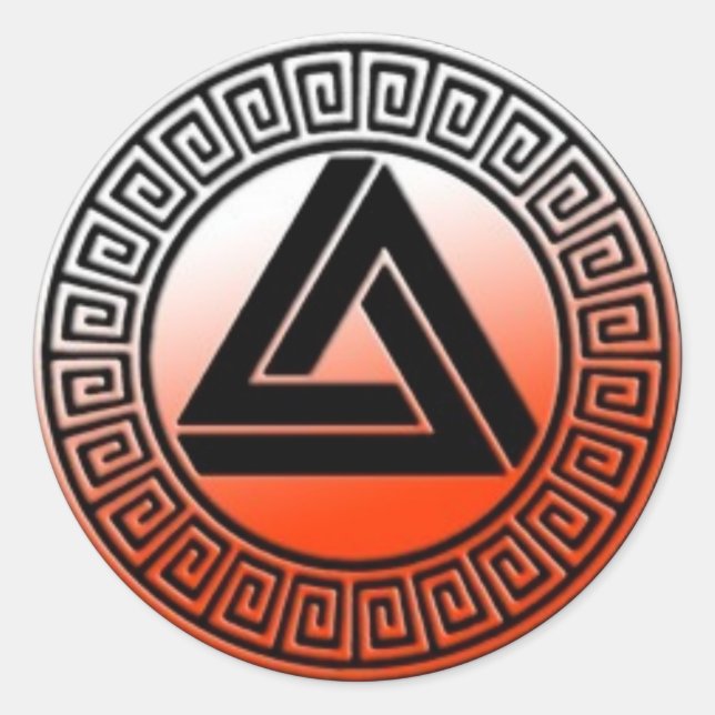 Sticker du logo orange du sang (Devant)