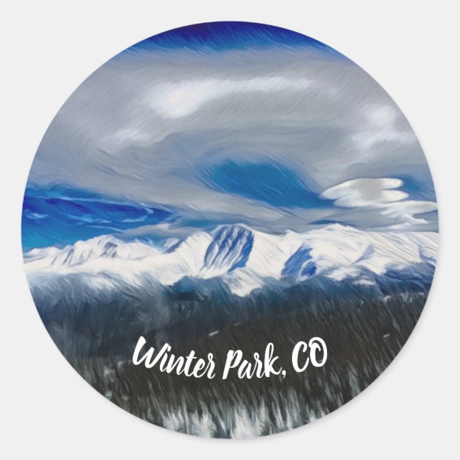 Sticker du parc d'hiver Colorado (Devant)