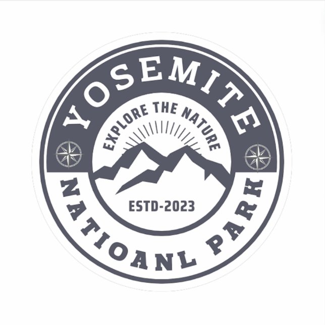 Sticker du parc national Yosemite (Devant)