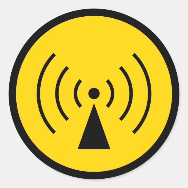 Sticker du symbole d'avertissement rf (Devant)