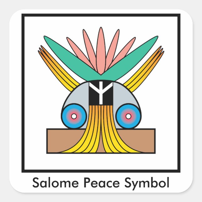 Sticker du symbole de paix de Salome (Devant)