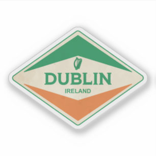Sticker Dublin Irlande Vintage