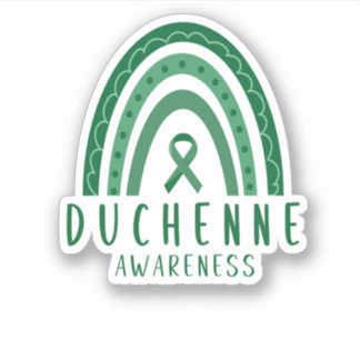 Sticker Duchenne Dystrophie musculaire DMD Ruban arc-en-ci