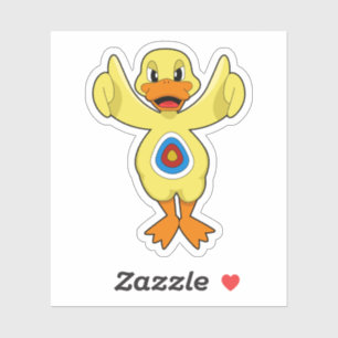 Sticker Duck Darts Bullseye
